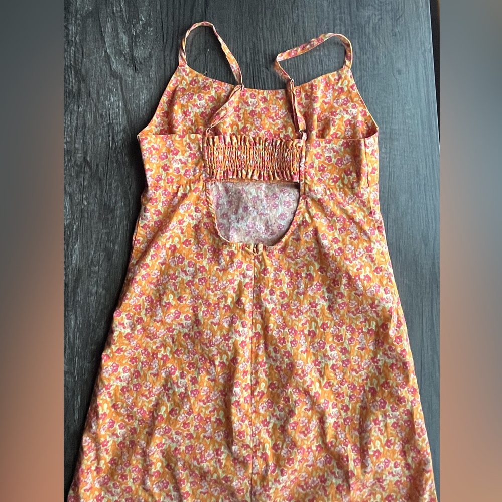 Target Orange Floral Mini Dress